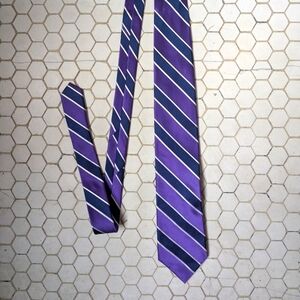 Purple Striped Men's Tie